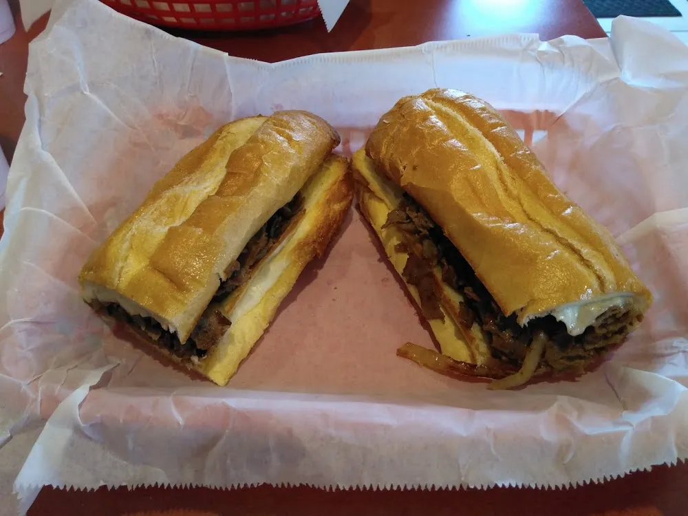 Steak Sub with Provolone Cheese and Grilled Onions